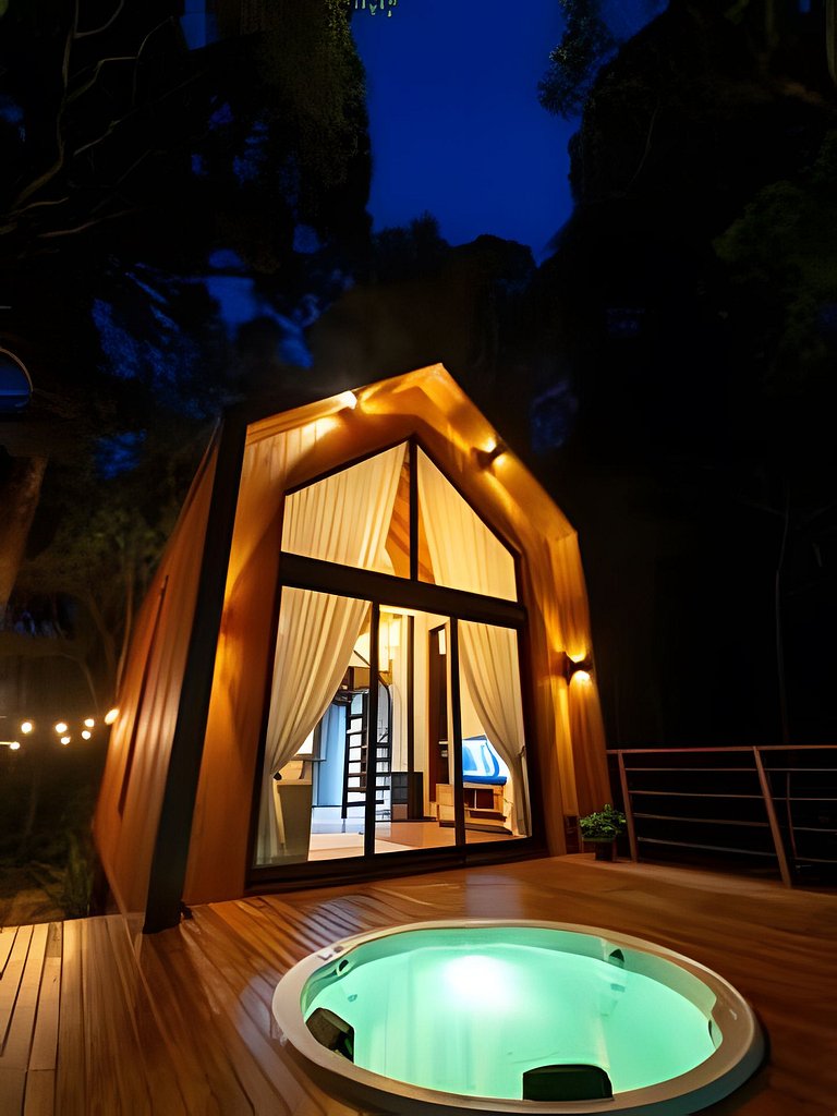 Cabana para dois com hidromassagem - Lune