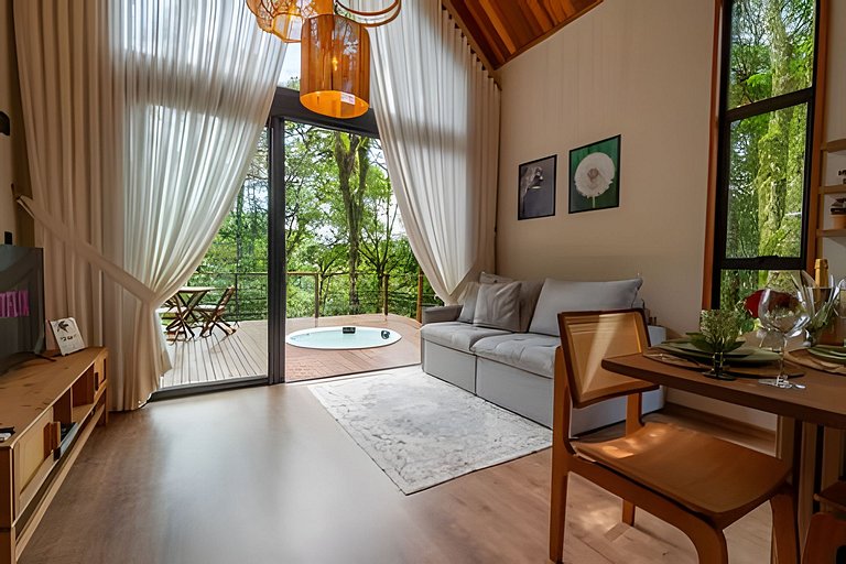 Cabana para dois com hidromassagem - Lune